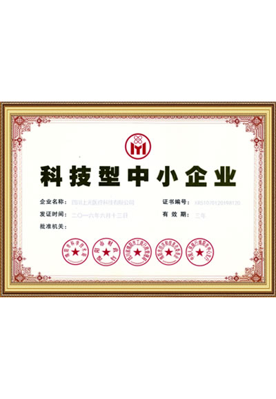资质荣誉-科技型中小企业